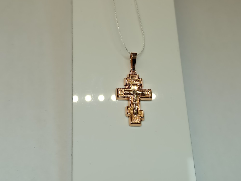 ПОДВЕСКА КРЕСТ без камня (Au 585)