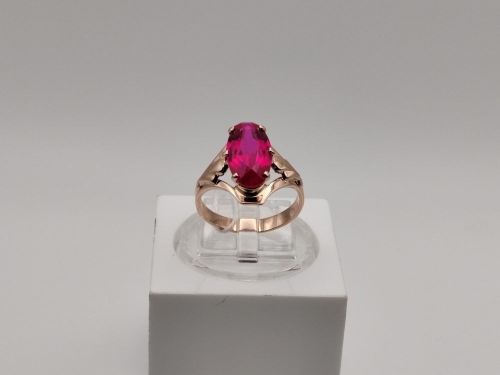 КОЛКМ583 КОЛЬЦО С КАМНЕМ (Au 583)