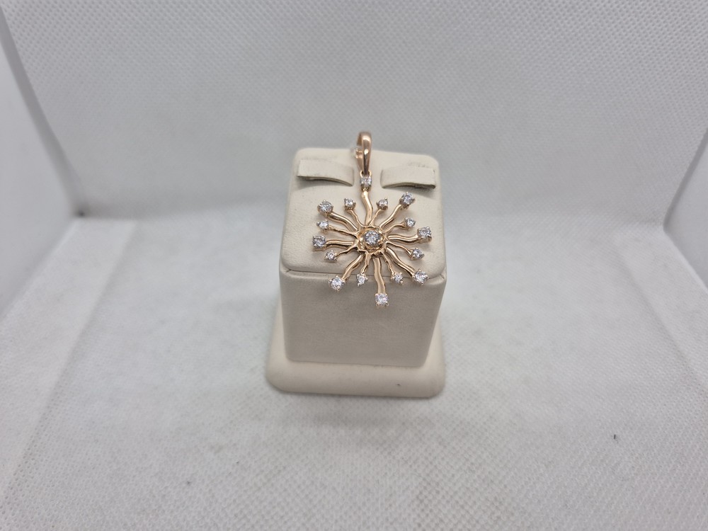 ПОДКМИ585 ПОДВЕСКА С КАМНЯМИ (Au 585)