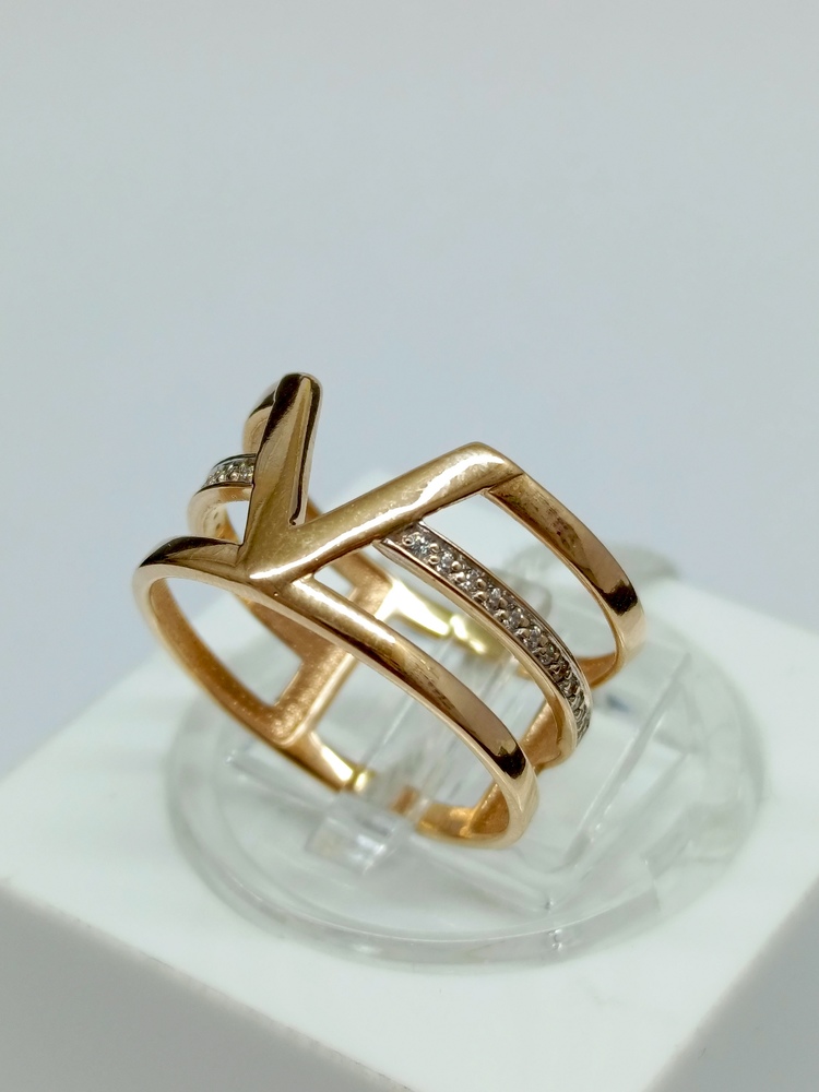 КОЛКМИ585 КОЛЬЦО С КАМНЯМИ (Au 585)
