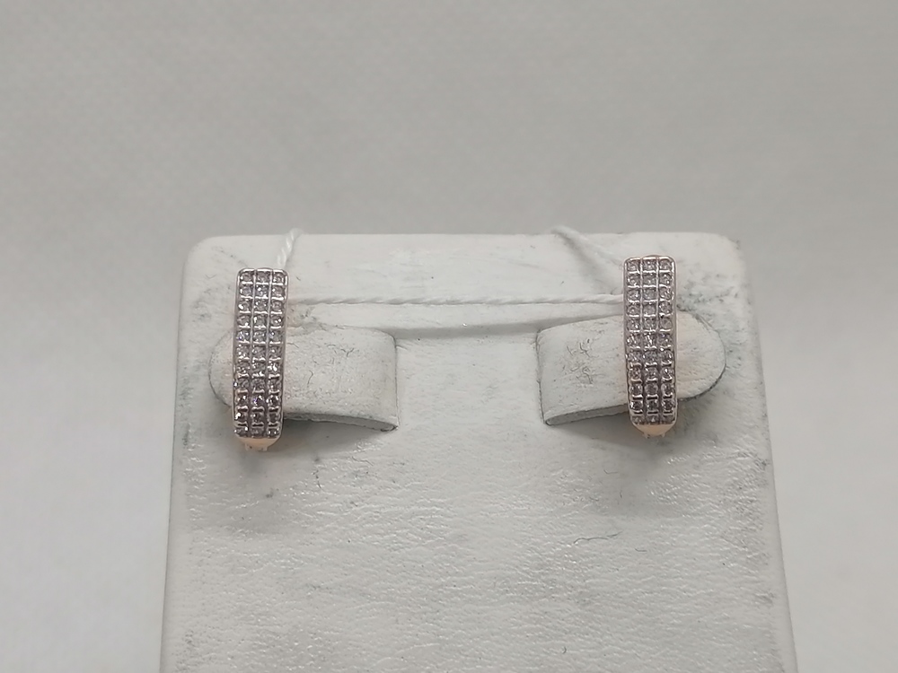 СКМИ585 СЕРЬГИ С КАМНЯМИ (Au 585)