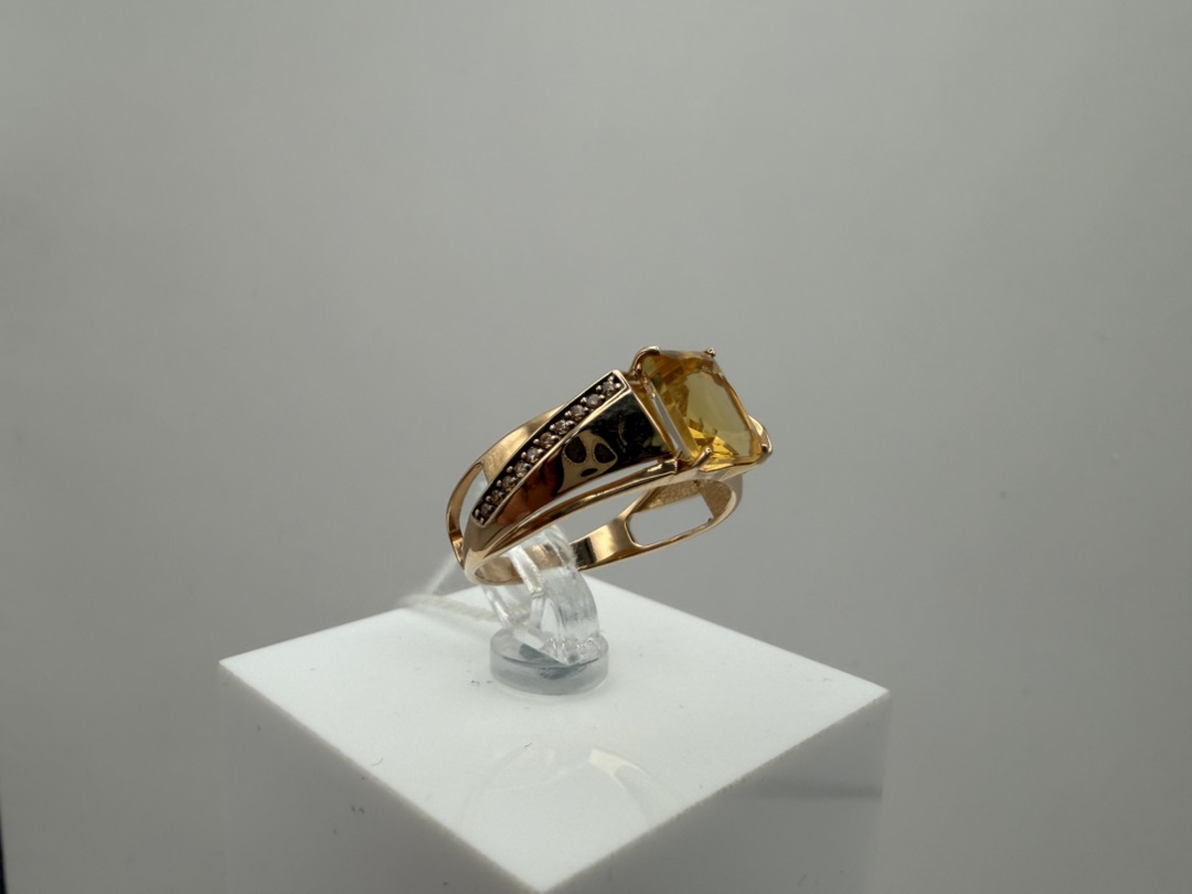 КОЛКМИ585 КОЛЬЦО С КАМНЯМИ (Au 585)