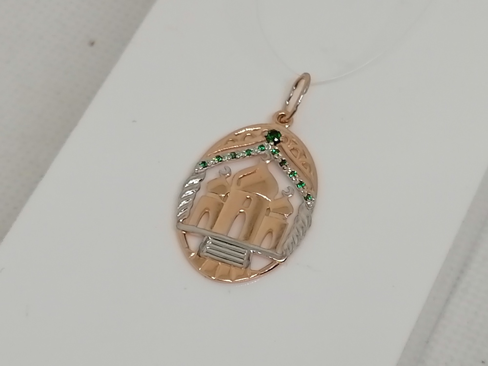 ПОДВЕСКА МЕЧЕТЬ с камнями (Au 585)