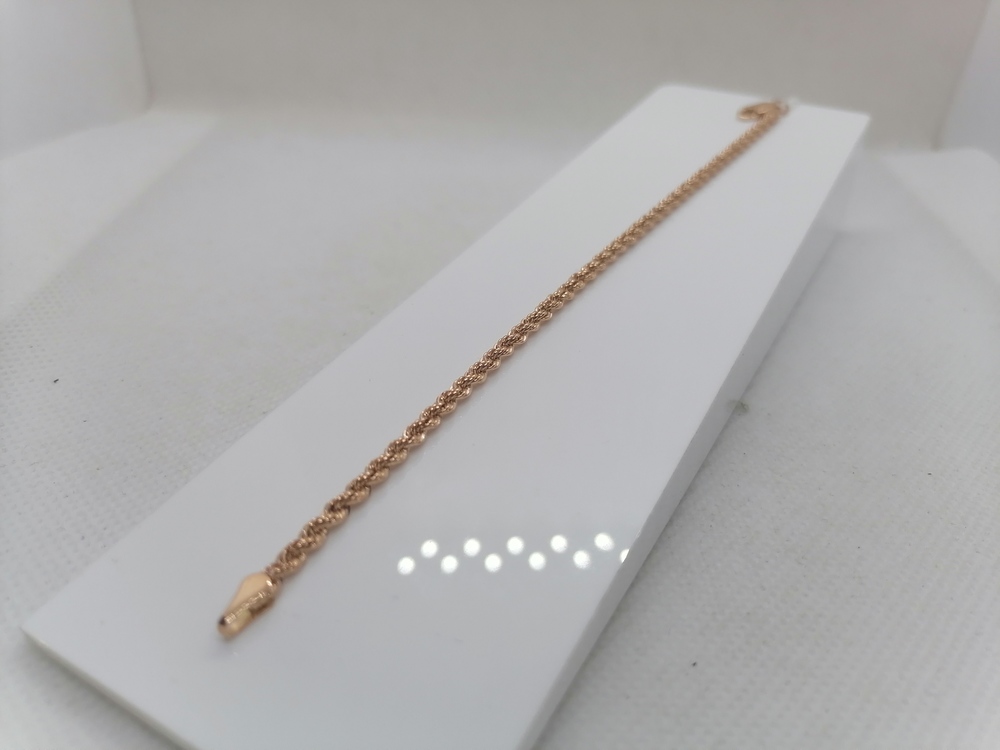 БРАСЛЕТ ПУСТОТЕЛЫЙ Веревка Au 585