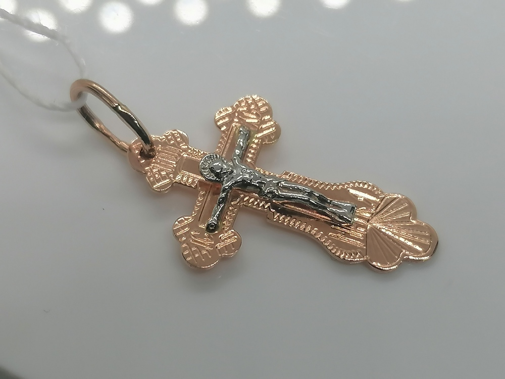 80273р ПОДВЕСКА КРЕСТ (Au 585)