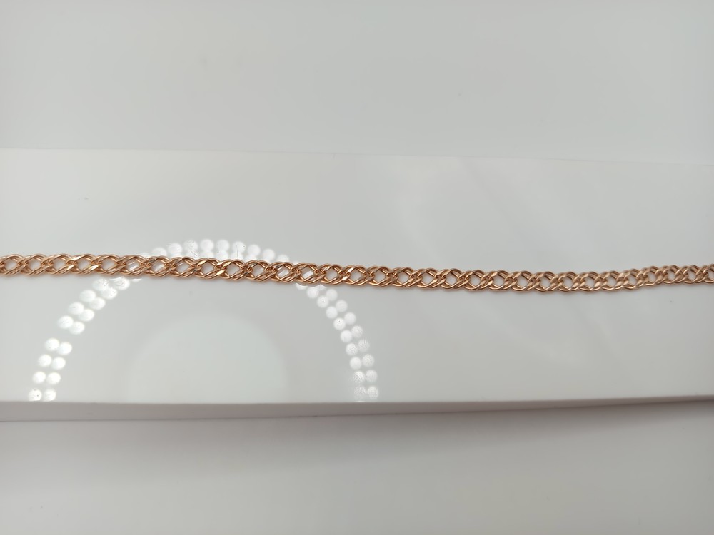 БРАСЛЕТ ПУСТОТЕЛЫЙ Ромб двойной (Au 585)