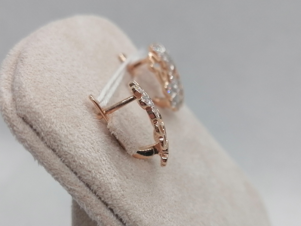 СКМИ585 СЕРЬГИ С КАМНЯМИ (Au 585)