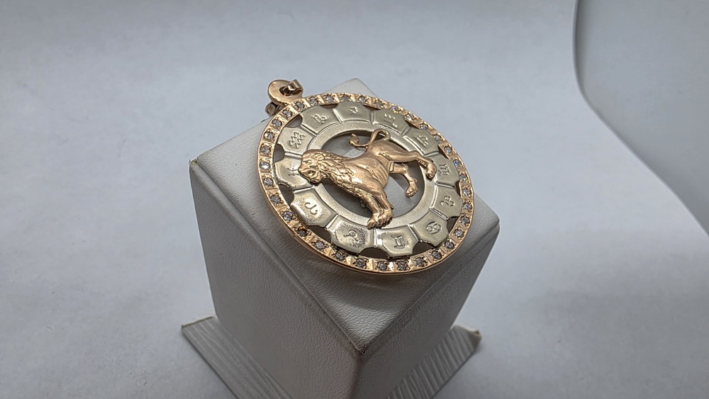 ПОДВЕСКА ЗНАК ЗОДИАКА ЛЕВ Au 585