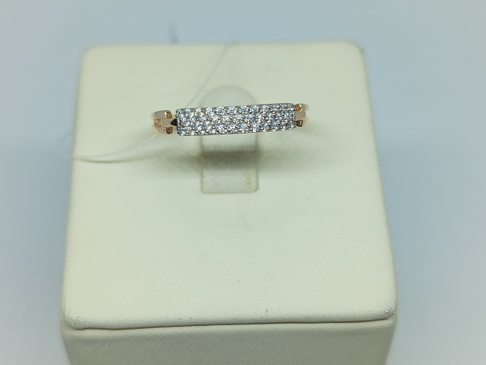 000591-1102 КОЛЬЦО С КАМНЯМИ (Au 585)