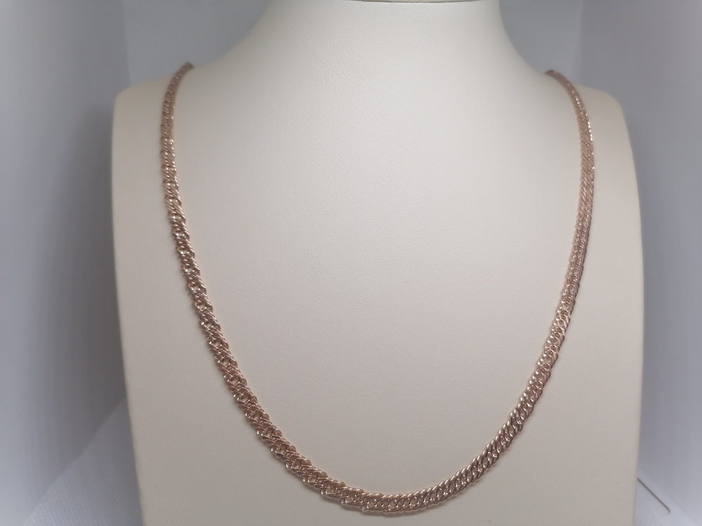 ЦЛР3585 ЦЕПЬ ПОЛНОВЕСНАЯ Ромб тройной (Au 585)