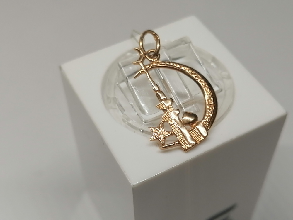 ПОДВЕСКА ПОЛУМЕСЯЦ без камня (Au 585)