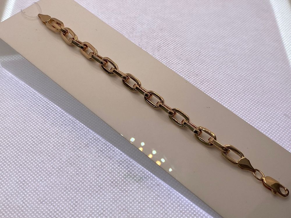 БРАСЛЕТ ПУСТОТЕЛЫЙ Якорное (Au 585)