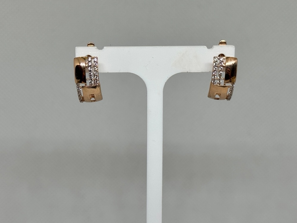 СКМИ585 СЕРЬГИ С КАМНЯМИ (Au 585)