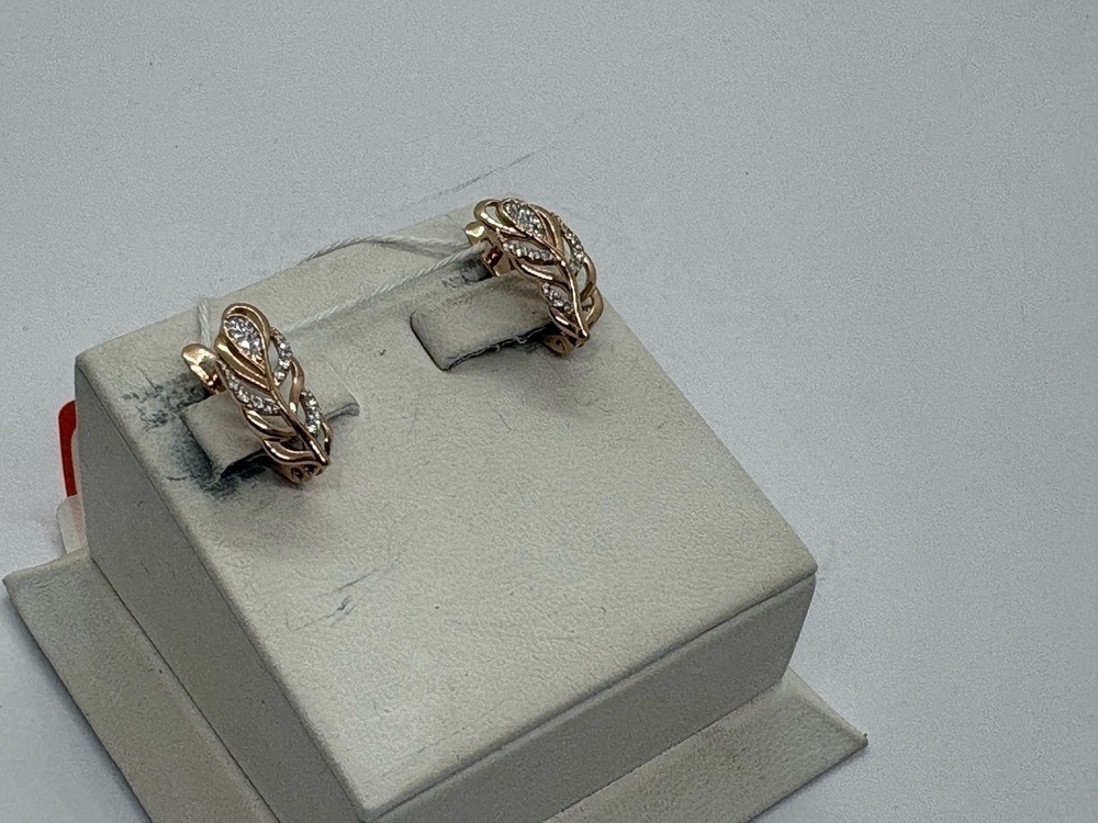 СКМИ585 СЕРЬГИ С КАМНЯМИ (Au 585)