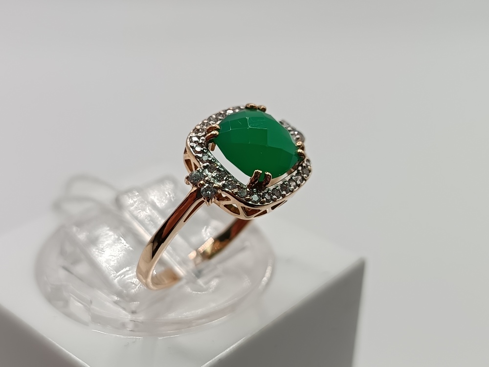 КОЛКМИ585 КОЛЬЦО С КАМНЯМИ (Au 585)