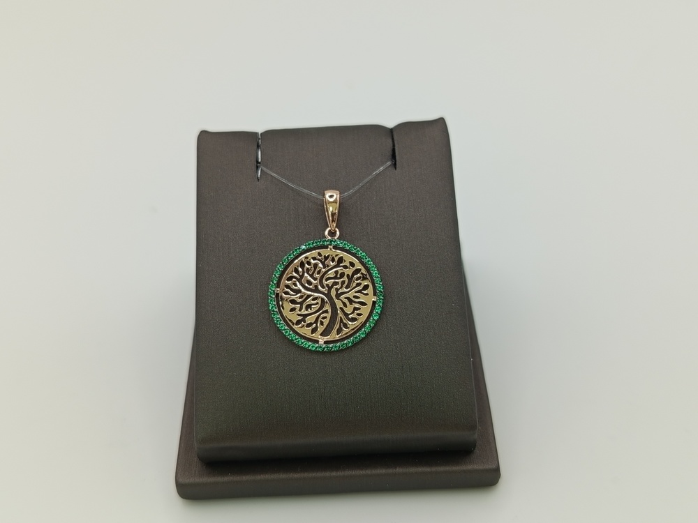 ПОДВЕСКА С КАМНЯМИ (Au 585)