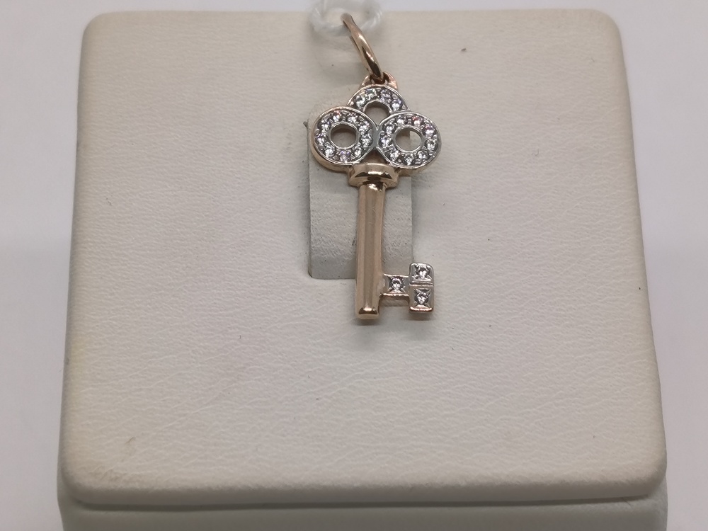 ПОДКМИ585 ПОДВЕСКА С КАМНЯМИ (Au 585)