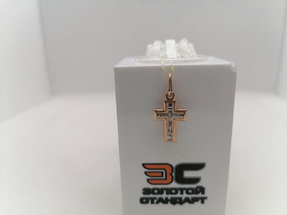 ПОДВЕСКА КРЕСТ без камня (Au 585)