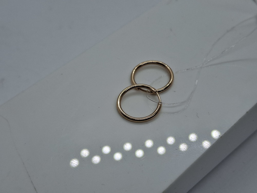 СЕРЬГИ КОНГО без камня (Au 585)