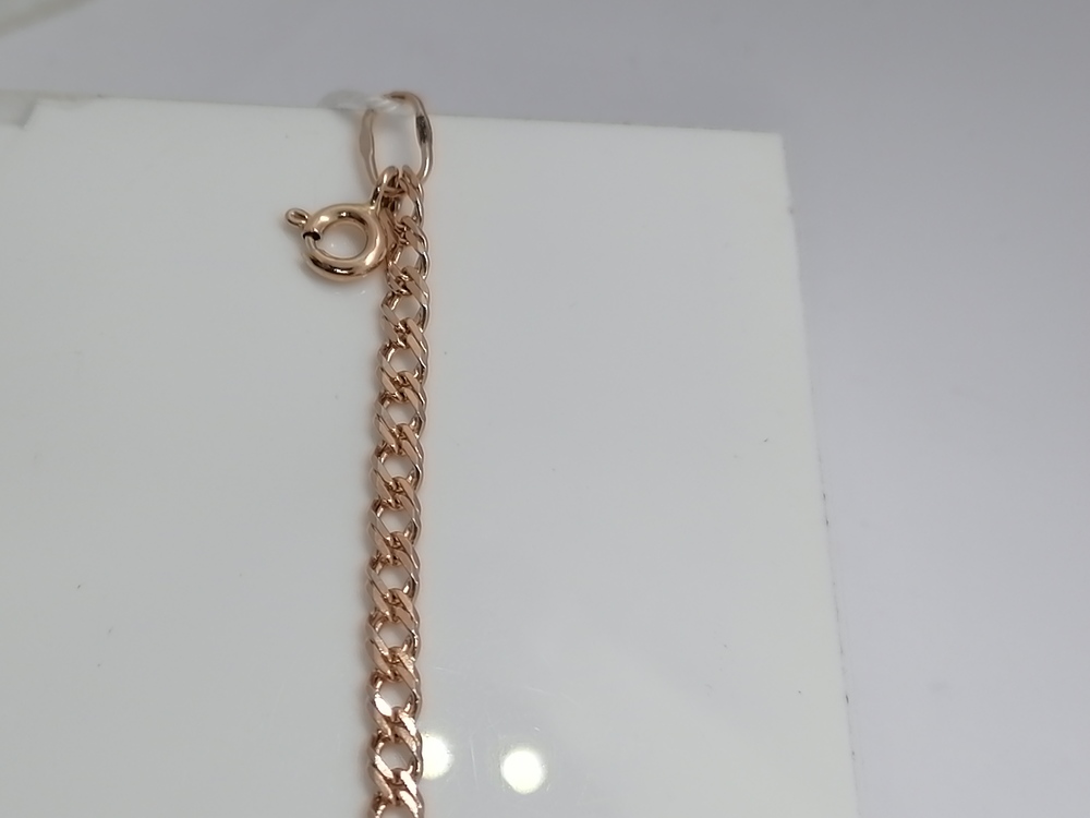 БРАСЛЕТ ПОЛНОВЕСНЫЙ Ромб двойной Au 585