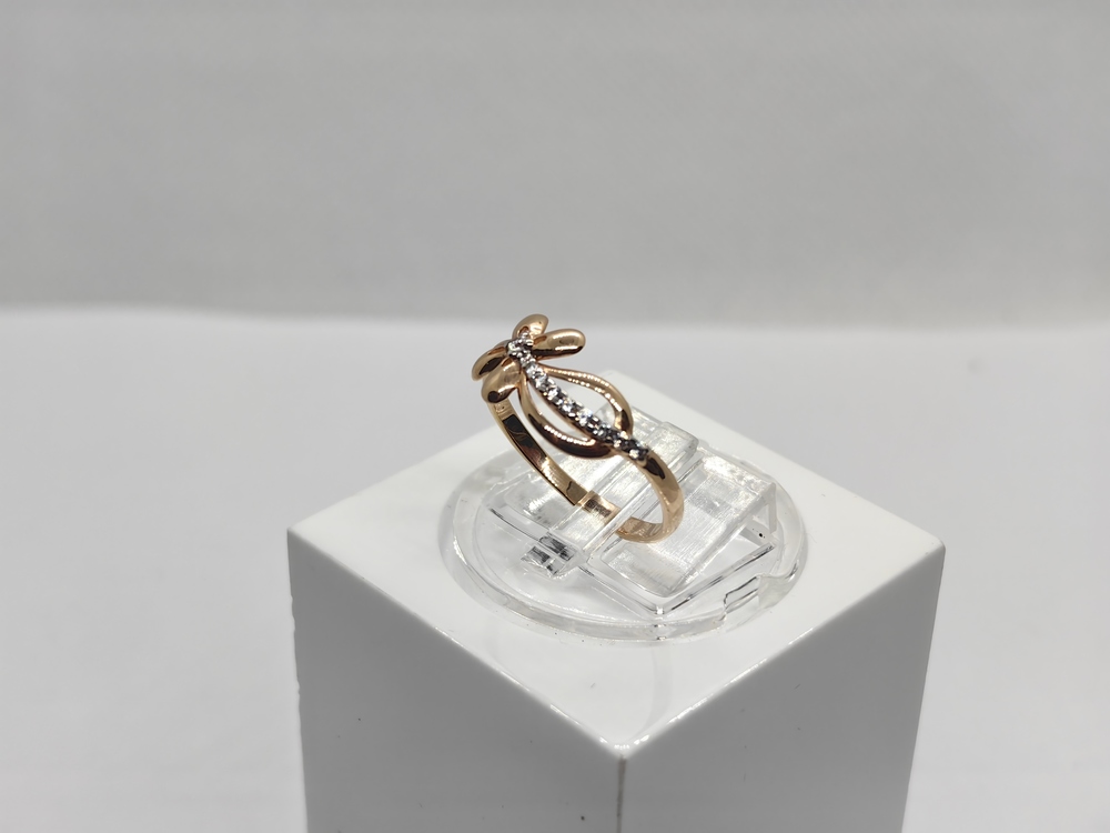 КОЛЬЦО С КАМНЯМИ (Au 585)