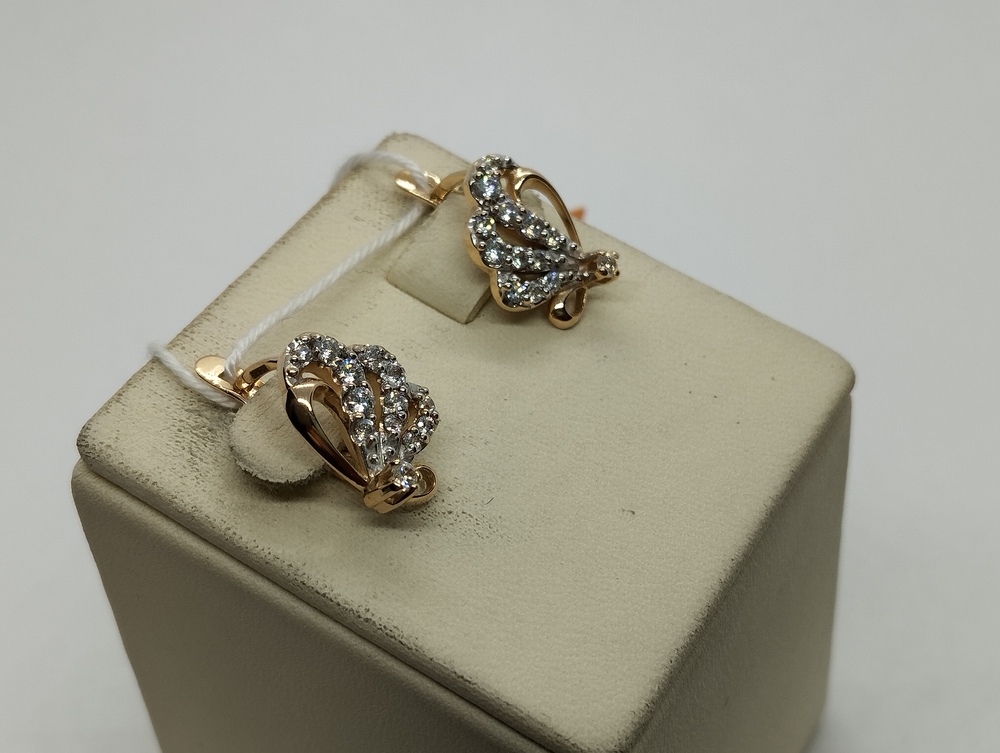 СЕРЬГИ С КАМНЯМИ (Au 585)