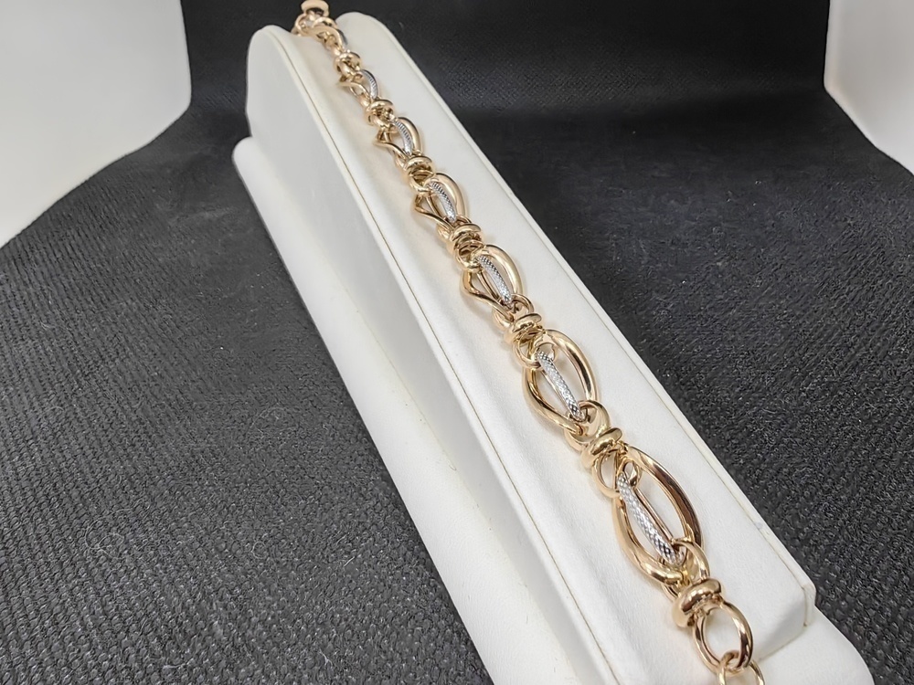 Т-26002 БРАСЛЕТ ФАНТАЗИЯ без камня (Au 585)