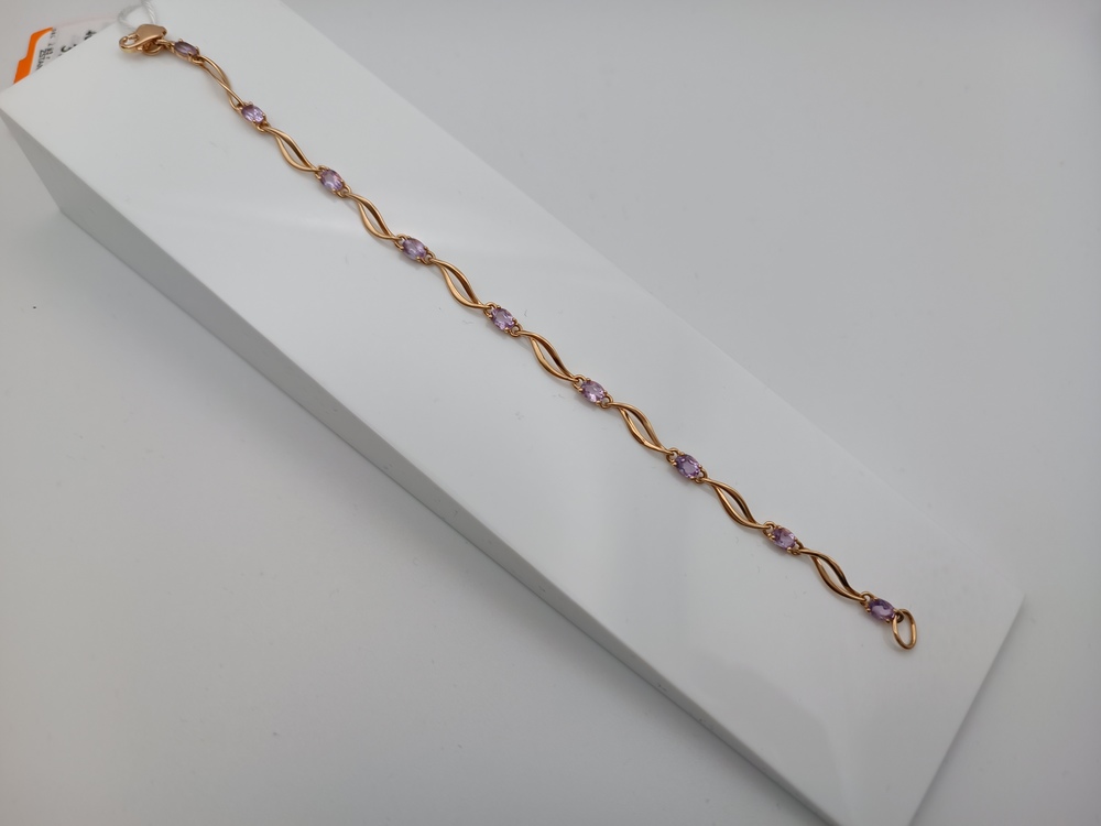 Б585 БРАСЛЕТ С КАМНЯМИ (Au 585)