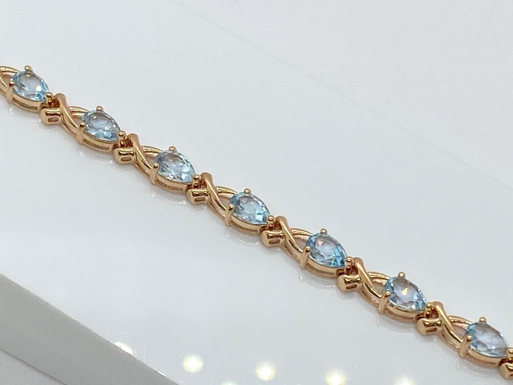 Б585 БРАСЛЕТ С КАМНЯМИ (Au 585)