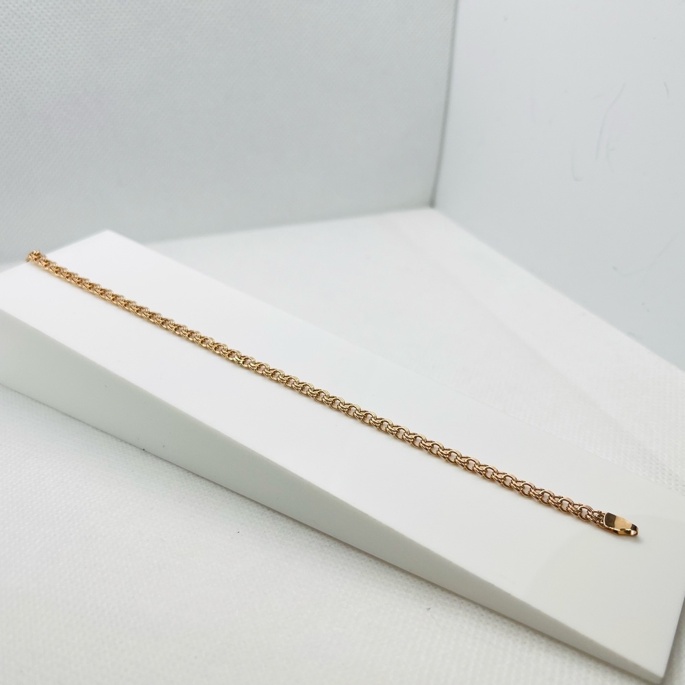 БЛБ585 БРАСЛЕТ ПОЛНОВЕСНЫЙ Бисмарк (Au 585)