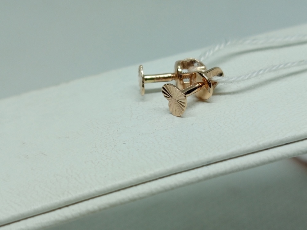 СПУС585 СЕРЬГИ ПУСЕТЫ (Au 585)