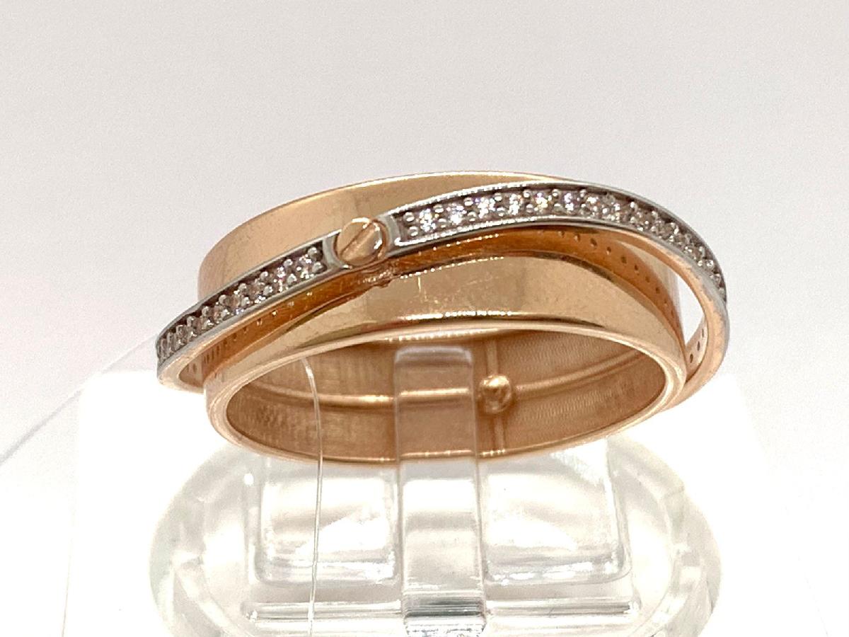 КОЛЬЦО С КАМНЯМИ (Au 585)