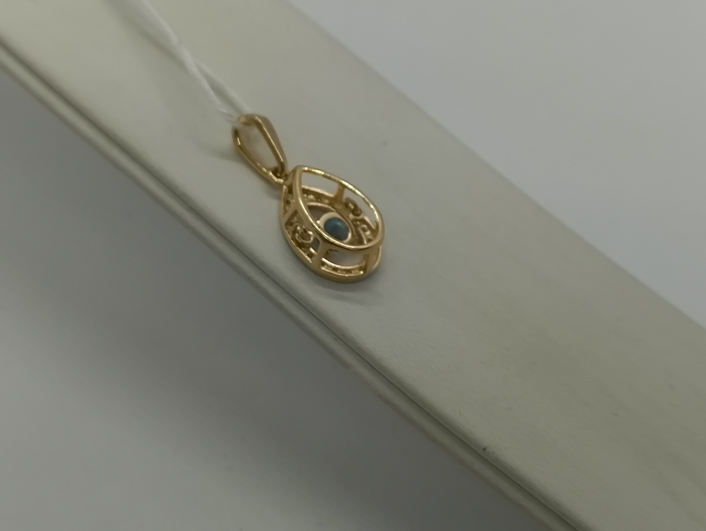 ПОДКМИ585 ПОДВЕСКА С КАМНЯМИ (Au 585)