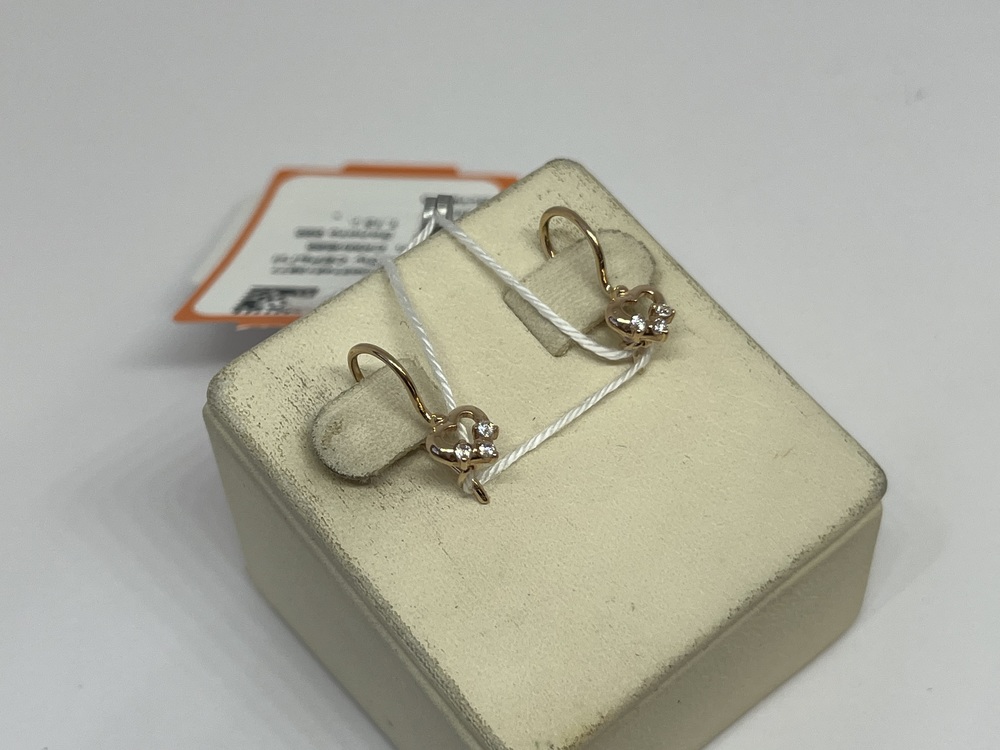 СКМИ585 СЕРЬГИ С КАМНЯМИ (Au 585)