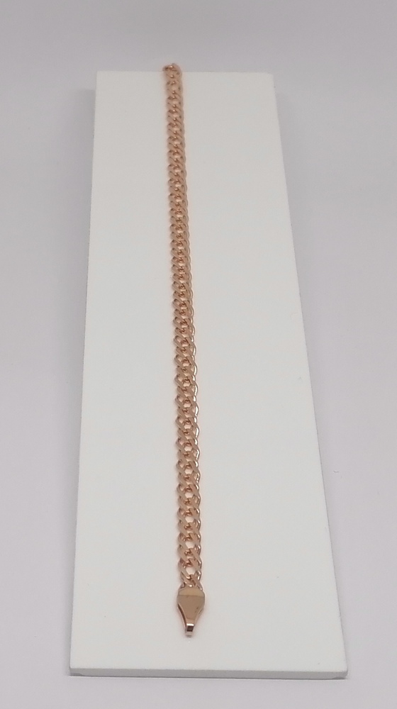 БРАСЛЕТ ПОЛНОВЕСНЫЙ Ромб двойной Au 585