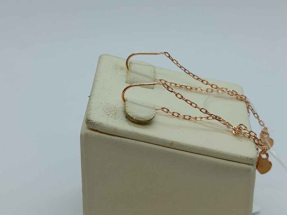 СЕРЬГИ ПРОДЕВКИ без камня (Au 585)