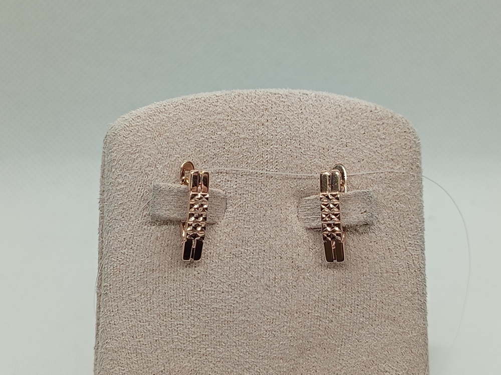 СЕРЬГИ БЕЗ КАМНЯ (Au 585)