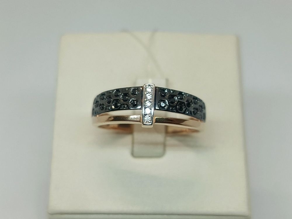 КОЛЬЦО С КАМНЯМИ (Au 585)