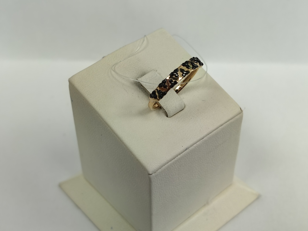 КОЛЬЦО С КАМНЯМИ (Au 585)