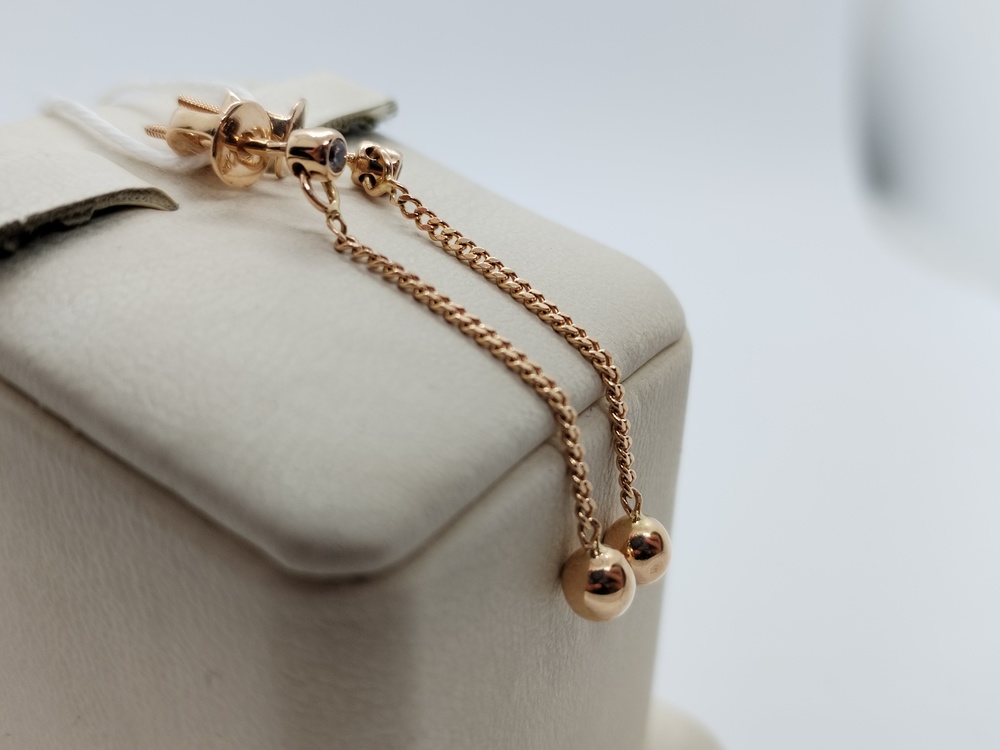 СПУС585 СЕРЬГИ ПУСЕТЫ (Au 585)