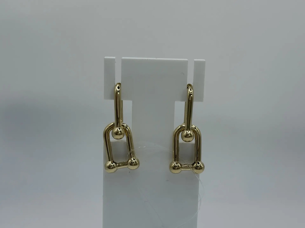 СЕРЬГИ БЕЗ КАМНЯ (Au 585)