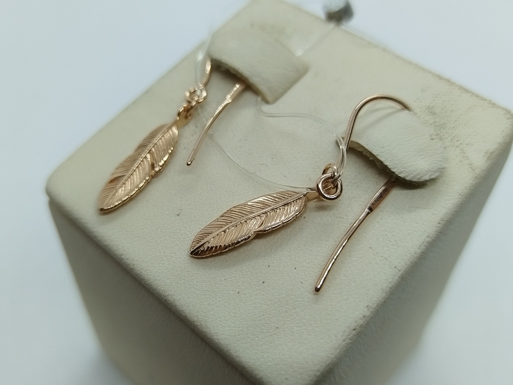 СЕРЬГИ БЕЗ КАМНЯ (Au 585)