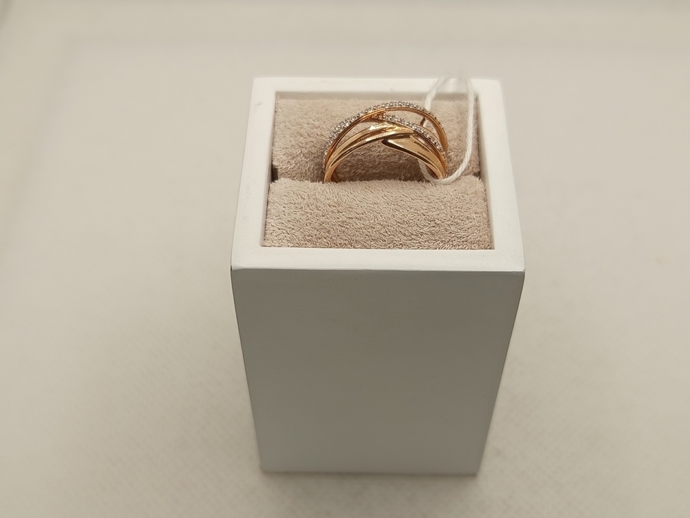 КОЛЬЦО С КАМНЯМИ (Au 585)