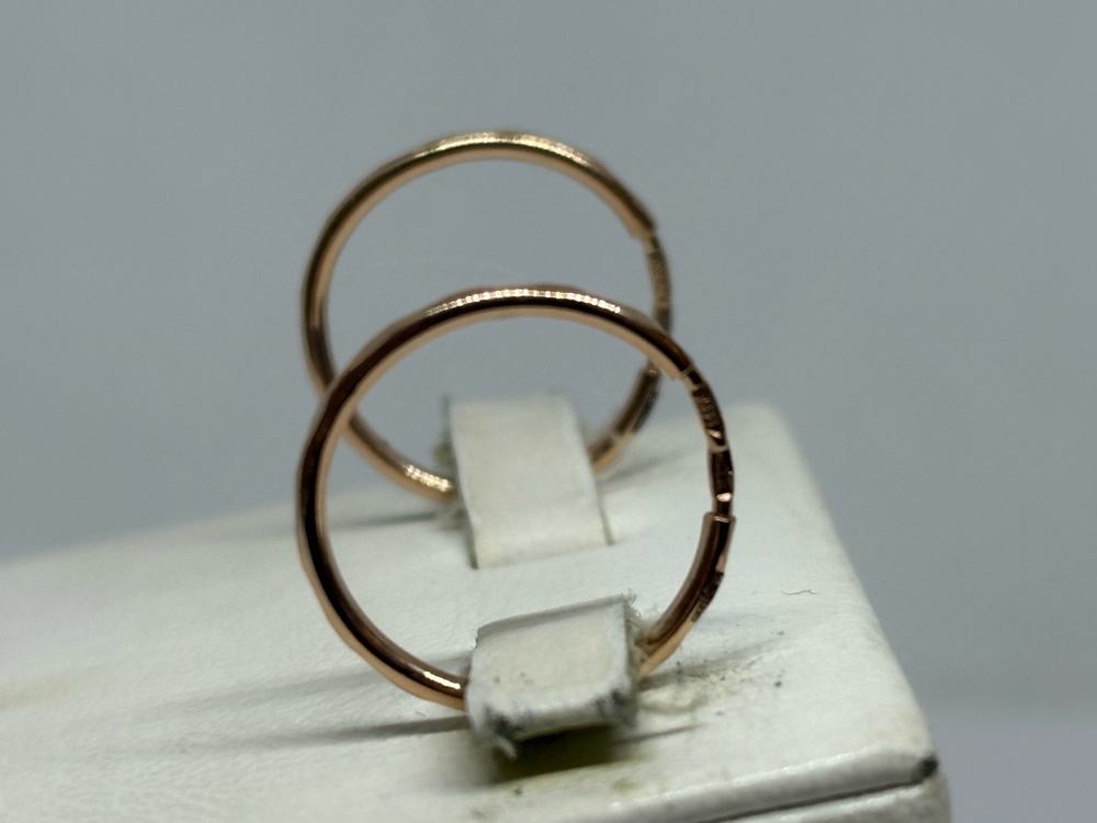 СКОН585 СЕРЬГИ КОНГО (Au 585)