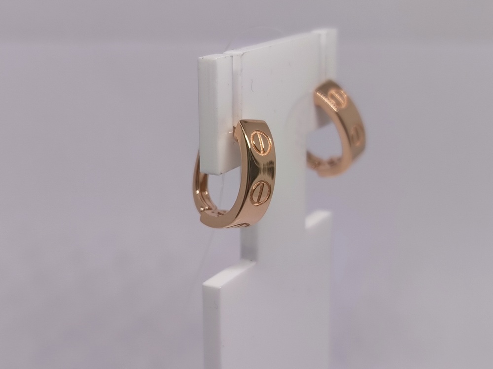 СЕРЬГИ БЕЗ КАМНЯ (Au 585)