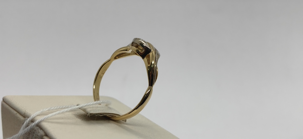 КОЛЬЦО БРИЛЛИАНТ Au 750