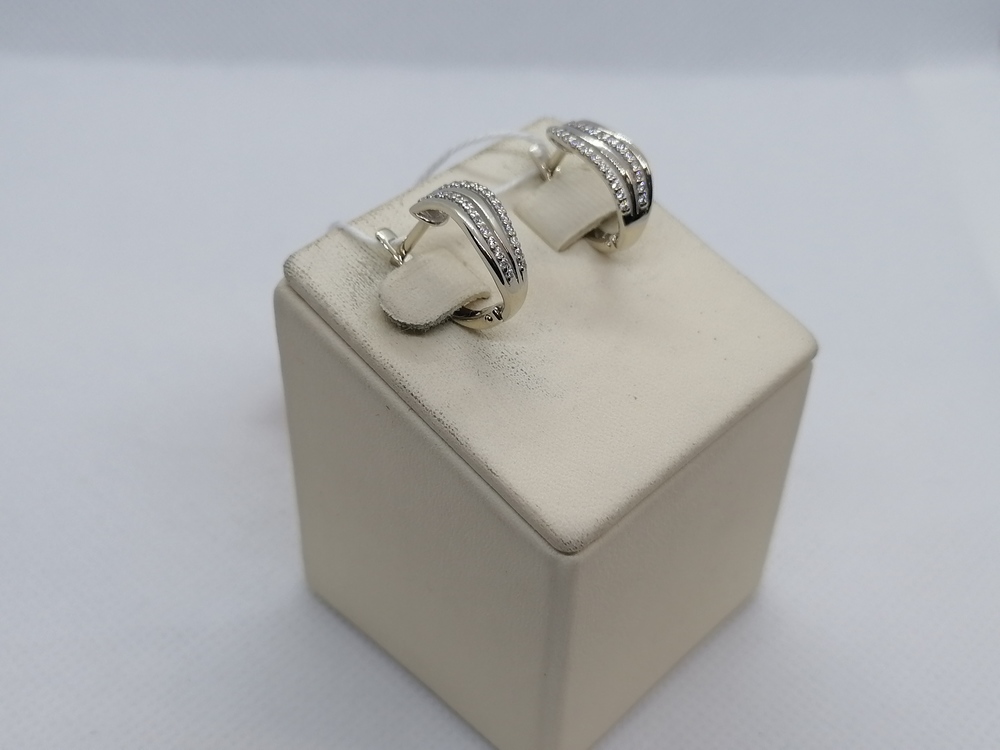 СКМИ585 СЕРЬГИ С КАМНЯМИ (Au 585)