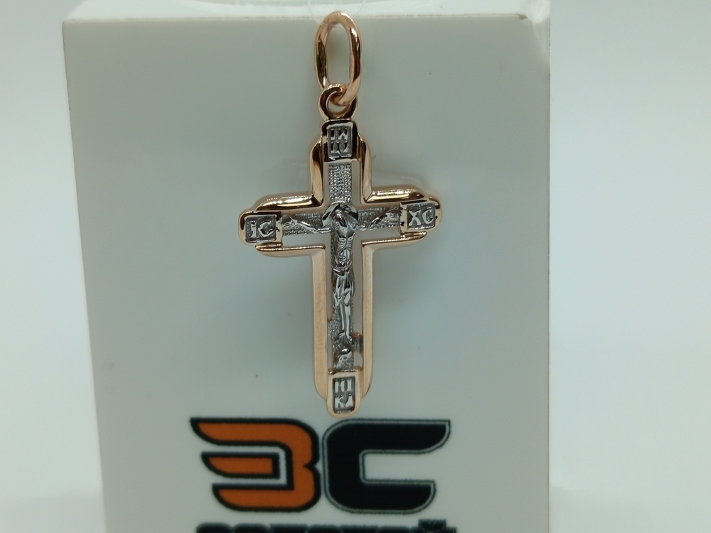 ПОДВЕСКА КРЕСТ без камня (Au 585)