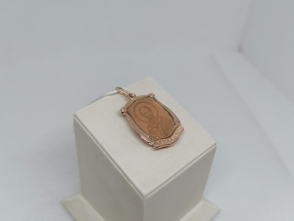 ПОДВЕСКА ИКОНА С КАМНЕМ (Au 585)