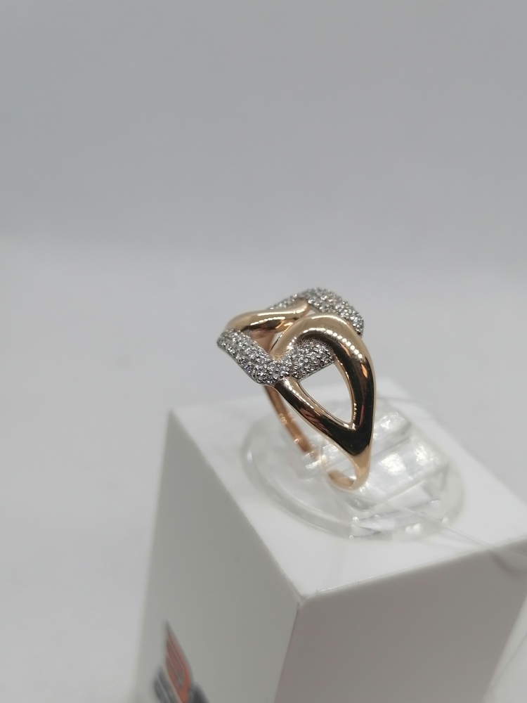 КОЛЬЦО С КАМНЯМИ (Au 585)